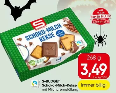 Fairtrade - Schoko-Milch Kekse mit Milchcremefüllung