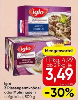 3 RIESENGERMKNÖDEL oder MOHN NUDELN