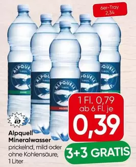 Mineralwasser prickelnd, mild oder ohne Kohlensäure