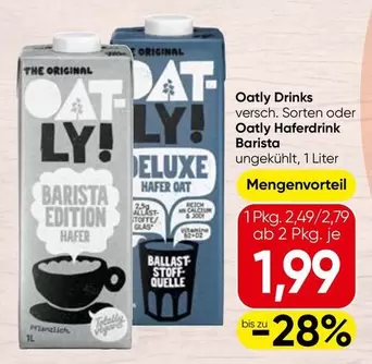 Oatly Drinks Haferdrink Barista