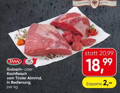 Ama - Gulasch- oder Kochfleisch vom Tiroler Almrind