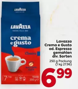Crema e Gusto od. Espresso gemahlen