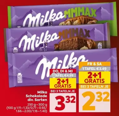 Milka - Schokolade div. Sorten