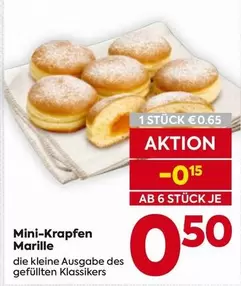 Kleine - Mini-Krapfen Marille