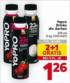 Yopro Drinks