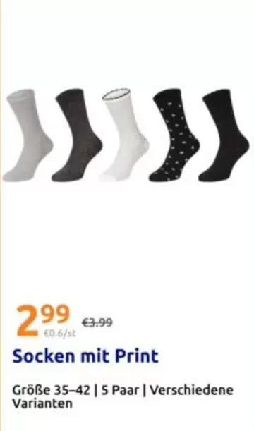 Socken mit Print