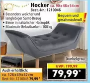 Hocker ca. 90x48x54 cm Best.-Nr.: 1210046