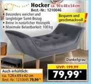 Hocker ca. 90x48x54 cm Best.-Nr.: 1210046