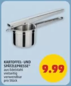 KARTOFFEL- UND SPÄTZLEPRESSE