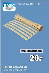 Rollrost BALKJOSEN 70/80x200 cm