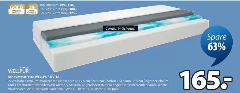 Gold - Schaumkernmatratze