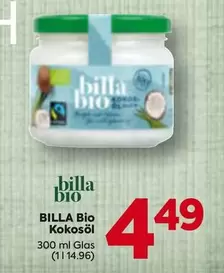 Bio - BILLA Kokosöl 300 ml Glas