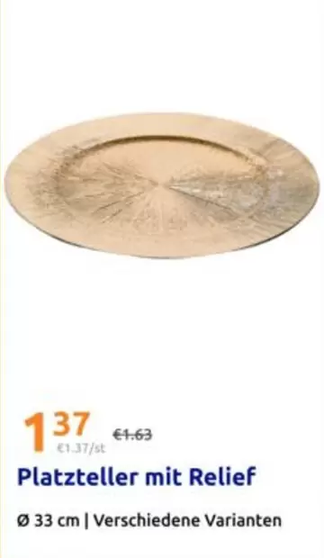Platzteller mit RELIEF