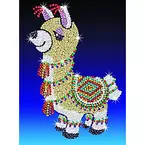 Sequin Art Paillettenbild "Lama", 25 x 34 cm