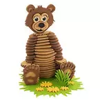 Filz-Bausatz "Bär", braun