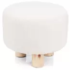 Fußbank aus Holz, 26 cm Ø