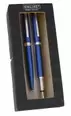 ONLINE Füllhalter/Kugelschreiber-Set Eleganza satin blau