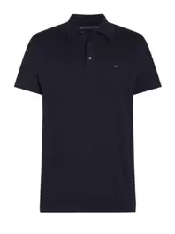 Poloshirt aus feinem Baumwollstrick mit Logo-Stickerei