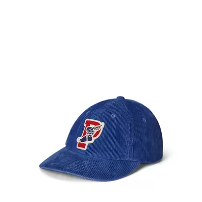 Kord-Baseballkappe mit geflügeltem „P“