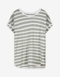 Shirt - Streifen - hellgrün