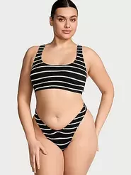 Crinkle Scoop Bralette Bikini Top