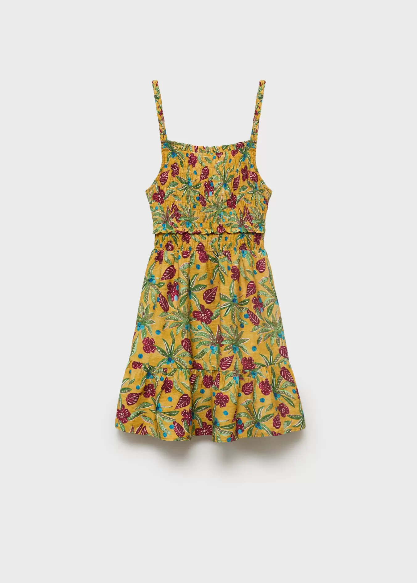 Gekräuseltes Printkleid