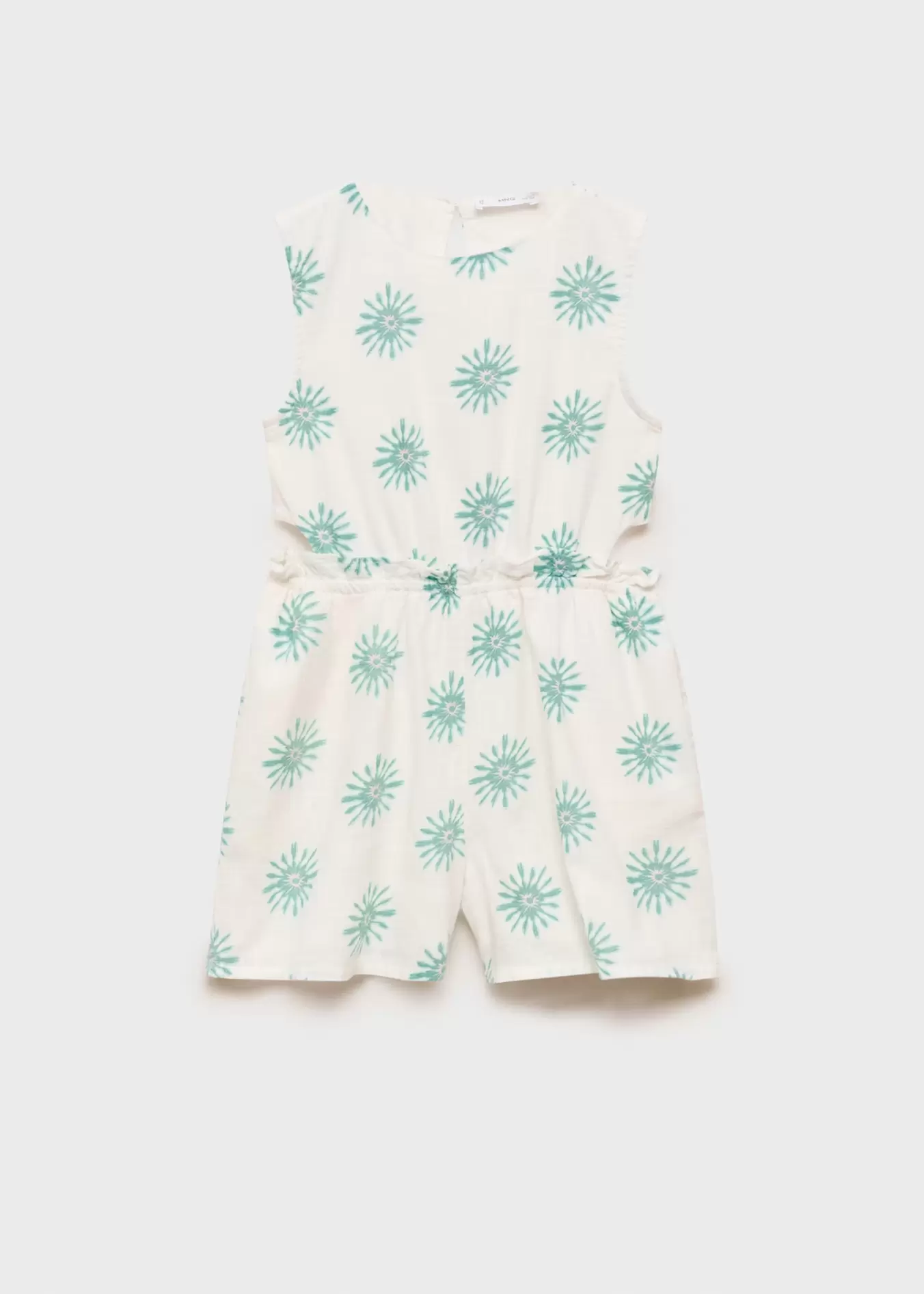 Gemusterter Jumpsuit mit Schlitzen