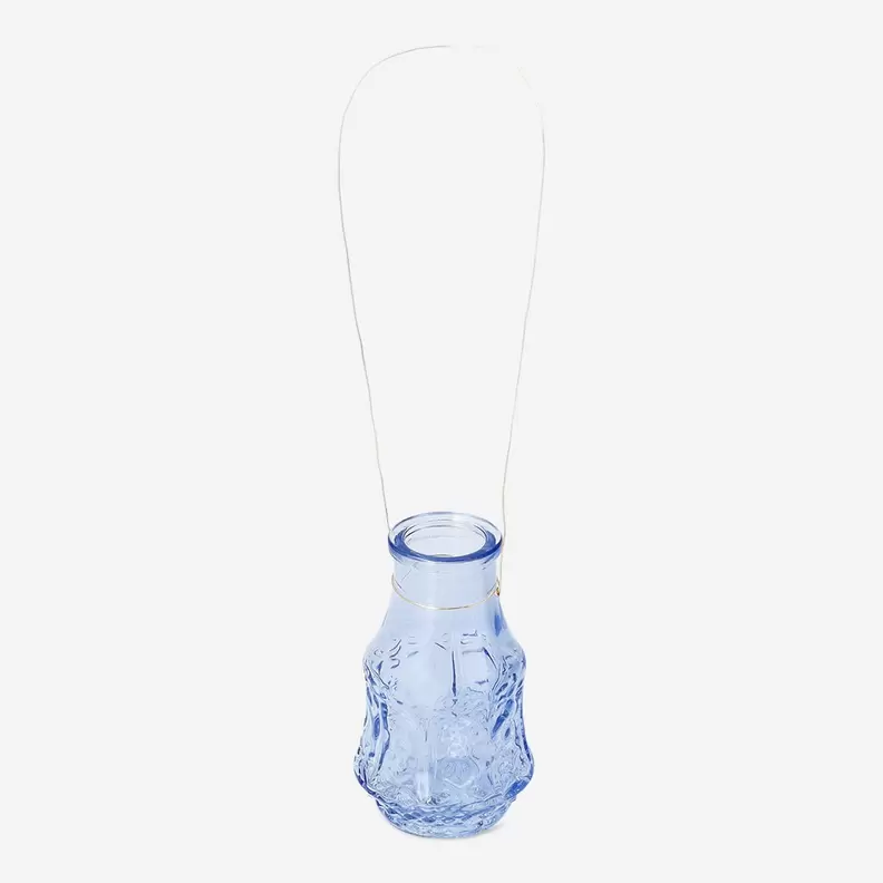 Mini-Vase aus blauem Glas