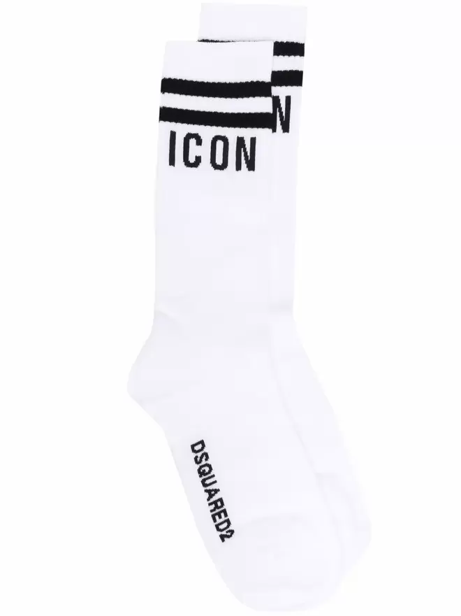 Intarsien-Socken mit Logo