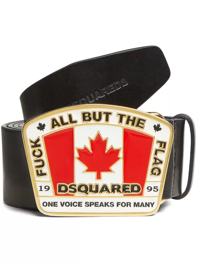 Ledergürtel mit Logo-Schnalle