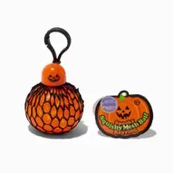 Claire's Exclusive Spooky Squishy Mesh Ball Fidget Toy Keyring - Styles Vary