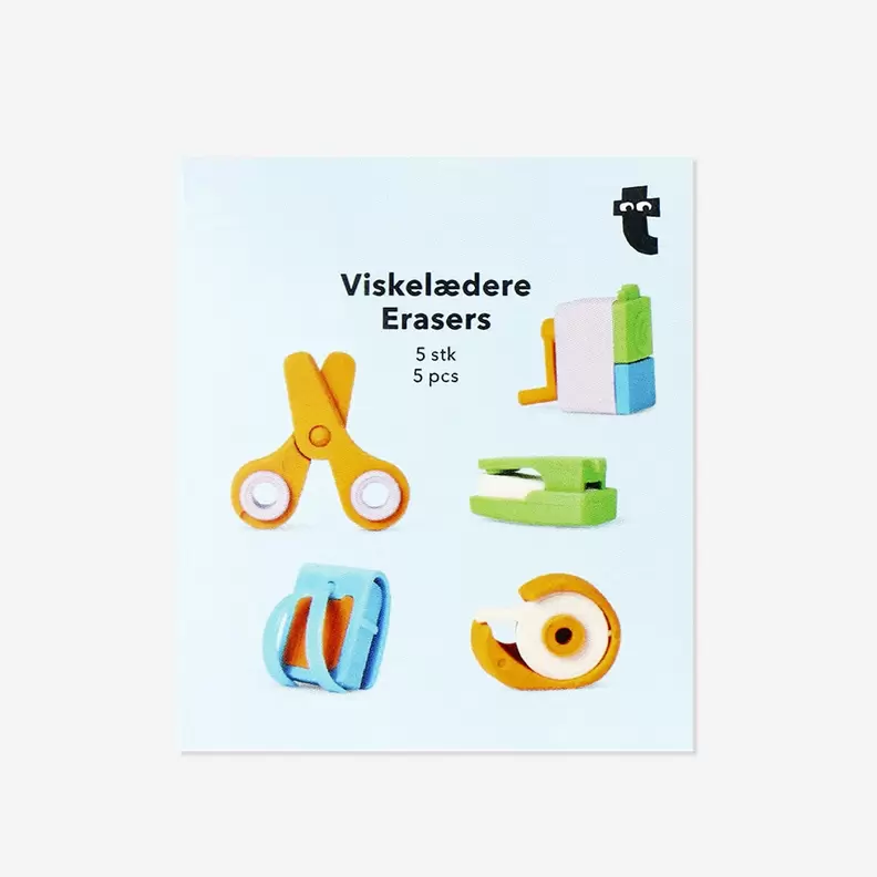 Büro-Radiergummis - 5 Stück