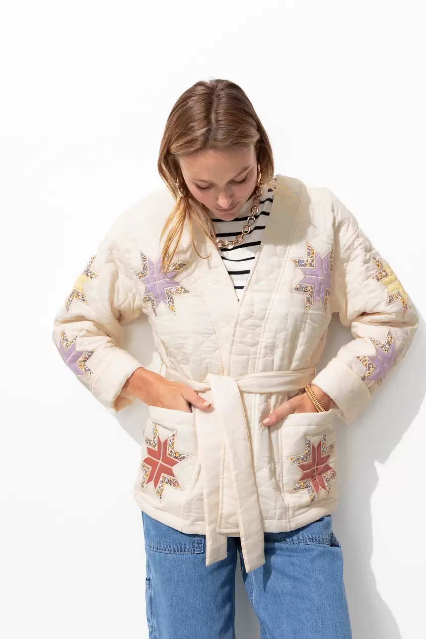 Veste-kimono matelassée Femme