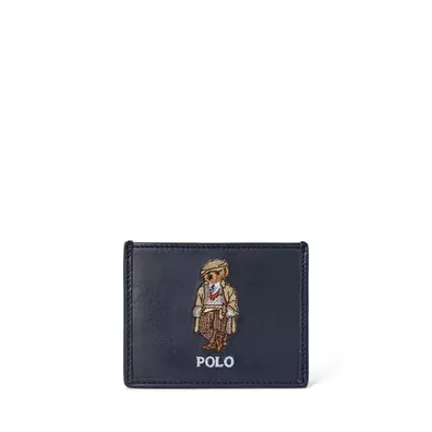 Kartenetui aus Leder mit Polo Bear
