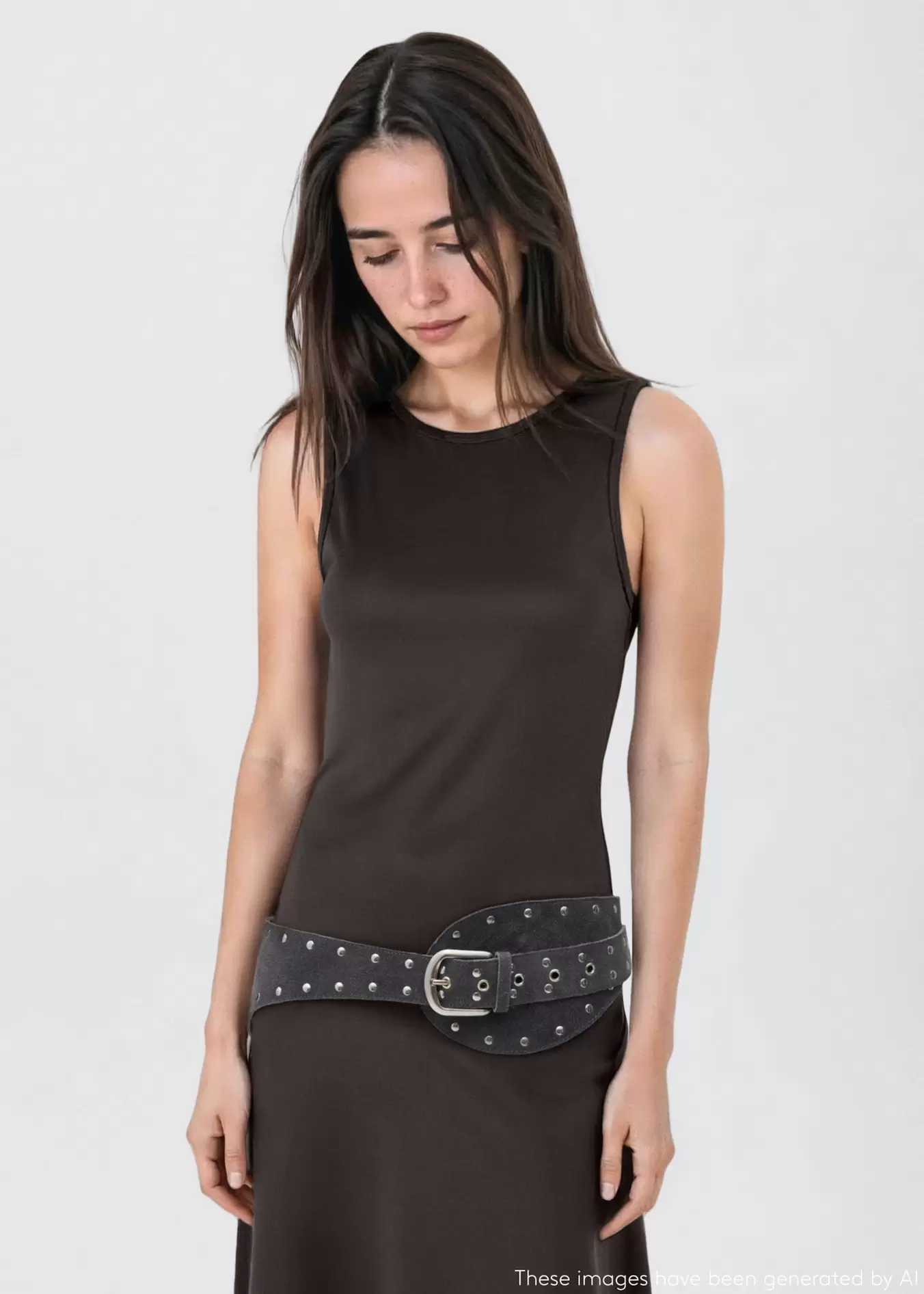 Langes Strickkleid