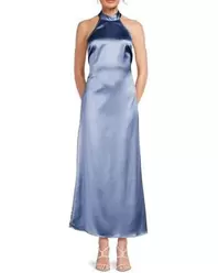 Sally Cutout Sleeveless Maxi Dress - Blue