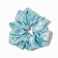 Giant Satin Light Blue Hair Scrunchie