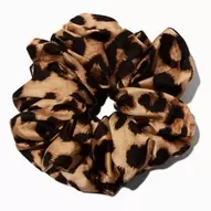 Neutral Cheetah Print Giant Hair Scrunchie