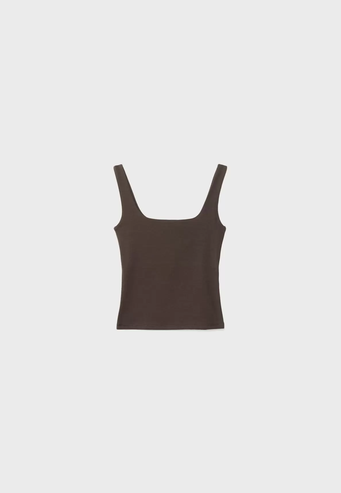 Tanktop mit Kastenausschnitt