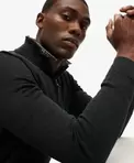 Essentials Cotton Half Zip Jumper