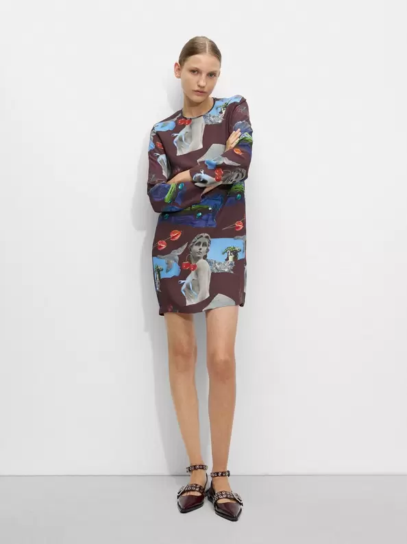 Short printed dress