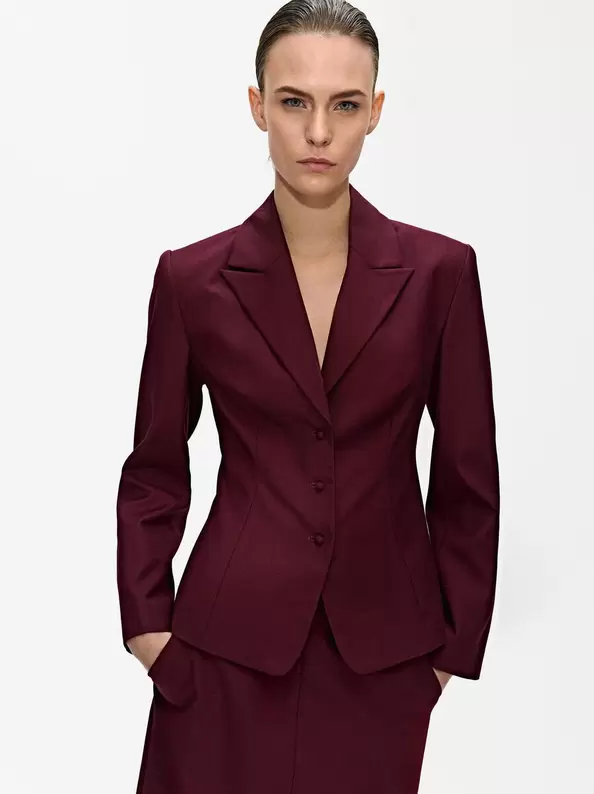 Structured suit blazer