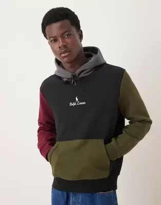 Polo Ralph Lauren – Langärmliger, bunter Kapuzenpullover