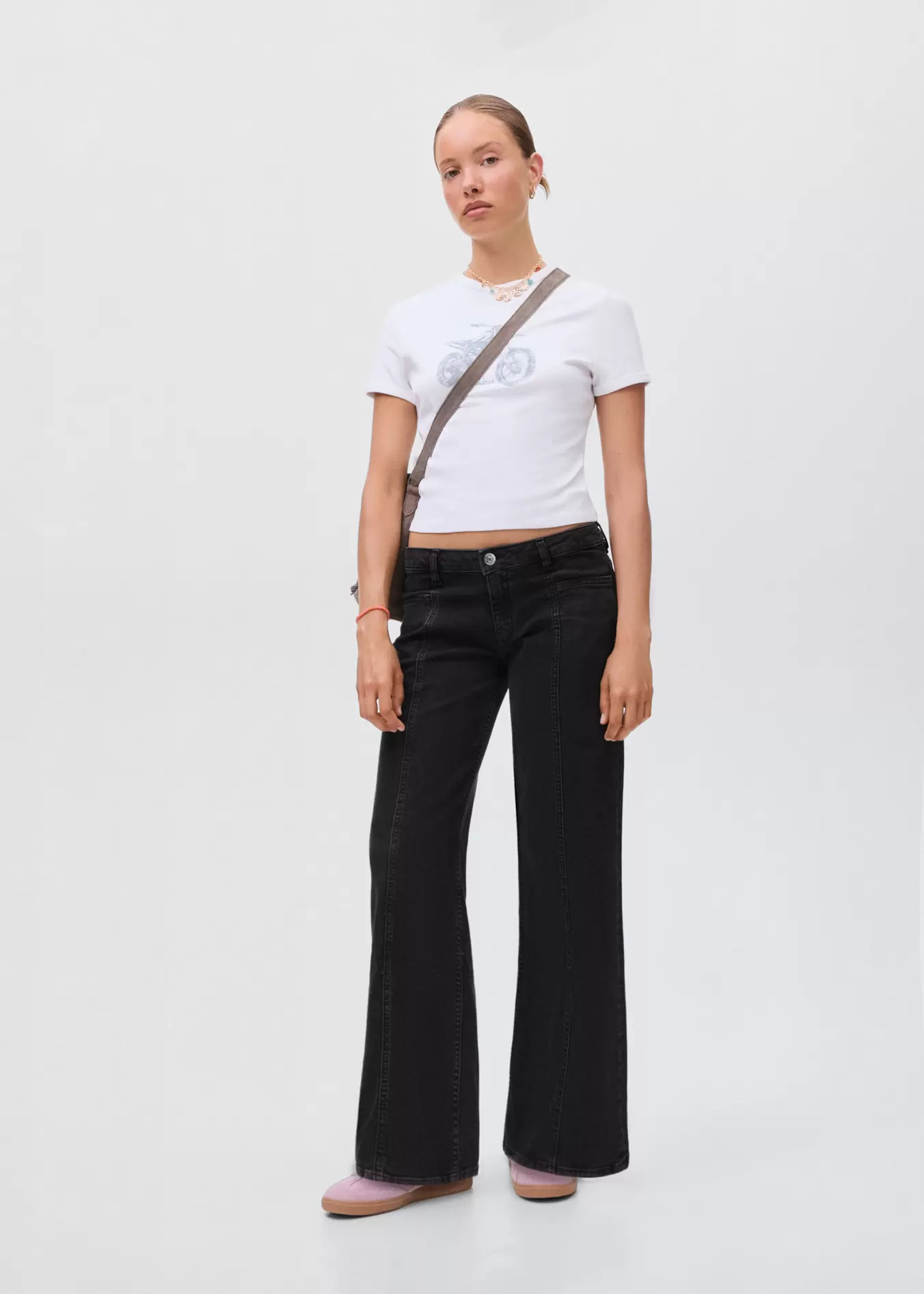 Gerade Jeans mit Sternen