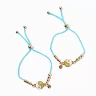 Best Friends Yin Yang Adjustable Friendship Bracelets - 2 Pack