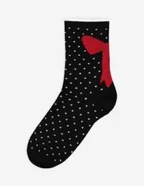 Socken - Allover-Muster - schwarz