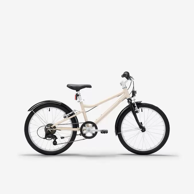 Kinderfahrrad Trekkingrad 20 Zoll Riverside 500 beige