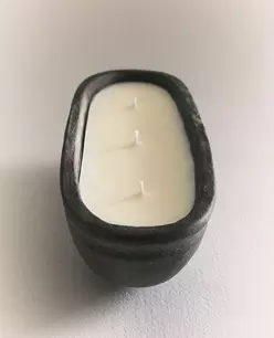 (600 G) DUFTKERZE LEATHER AMBER