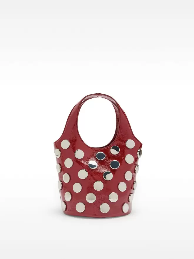 Shoulder bag with studs