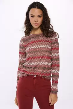 Zigzag border t-shirt